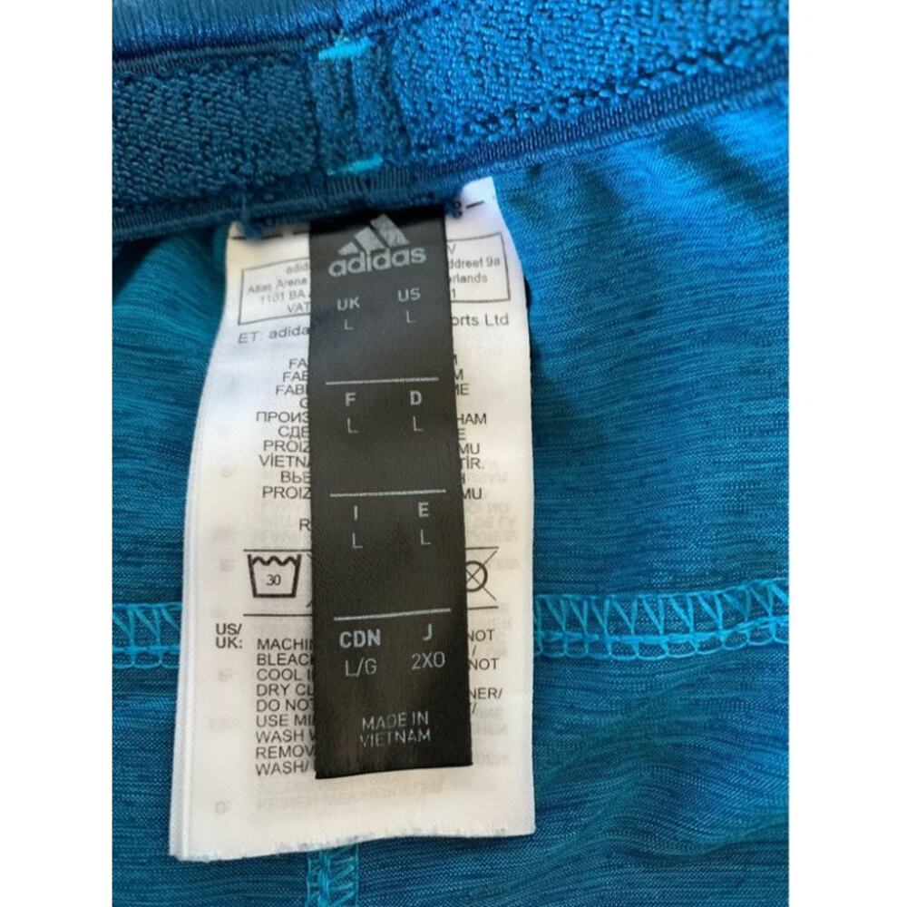 Adidas shorts size men's large in blue - Picture 2 of 11